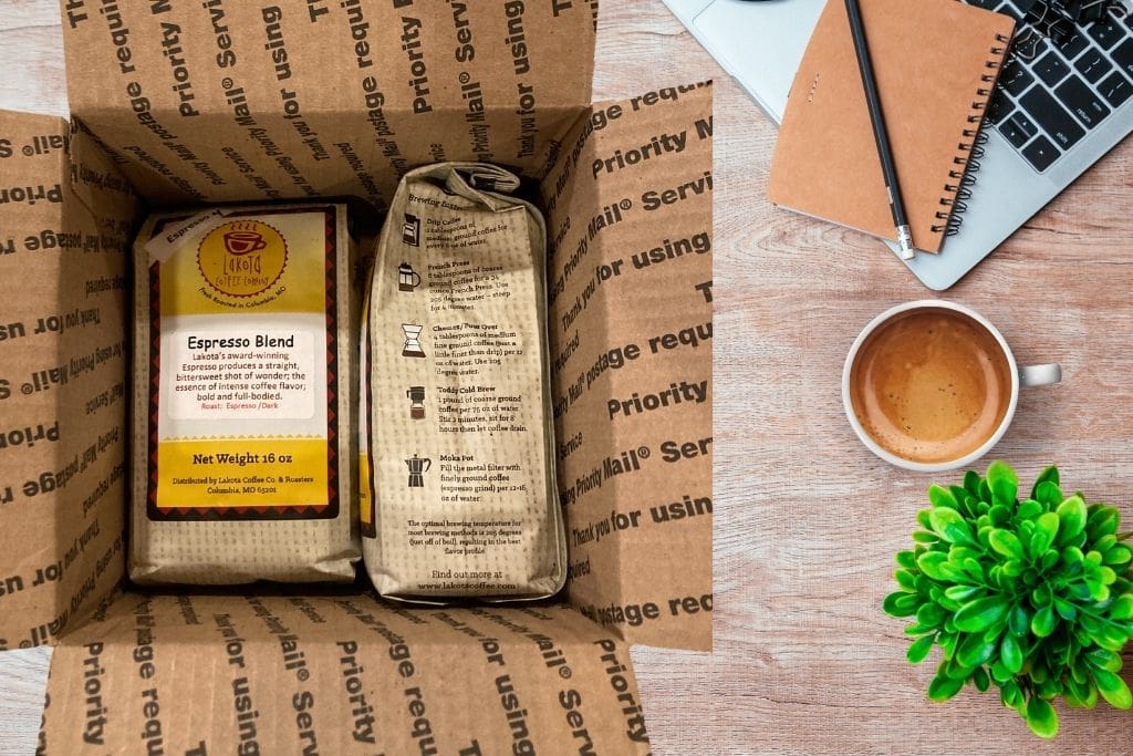 Coffee Box By Laptop