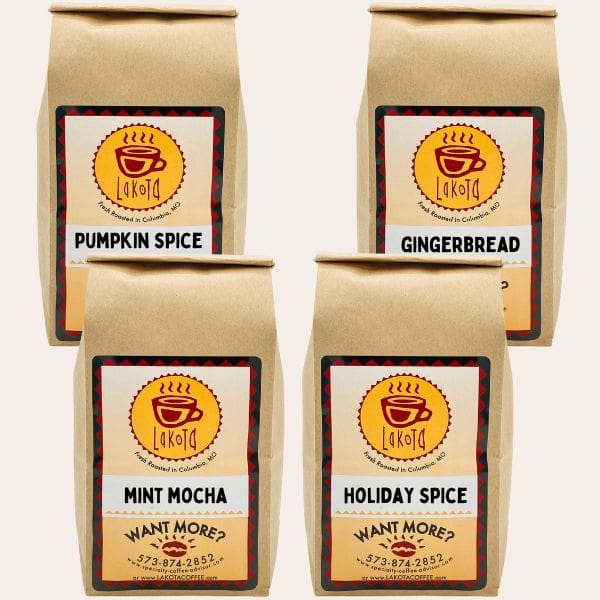 Four Bags Stacked For Holiday Sampler