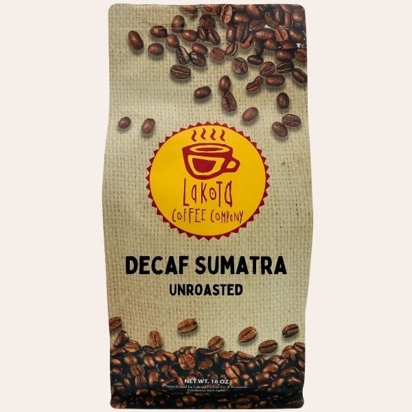 New Bag Decaf Sumatra Unroasted
