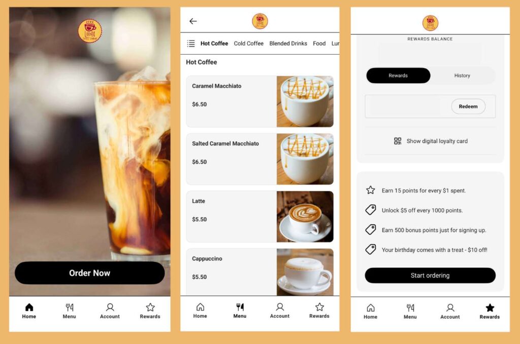 App Three Screenshotws